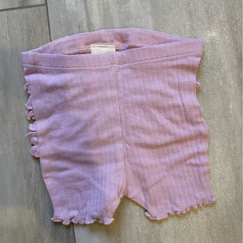 NWT RuffleButts Textured Soft Lilac Snuggly Pajamas Matching Set, infant 0-3M - Picture 8 of 14